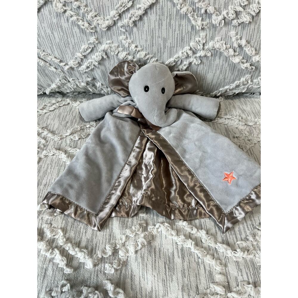 Scentsy Buddy Eva Gray Elephant Lovey Security Blanket Retired Satin Plush